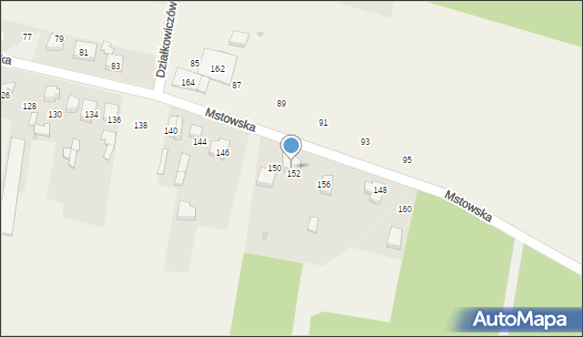 Rędziny, Mstowska, 150a, mapa Rędziny