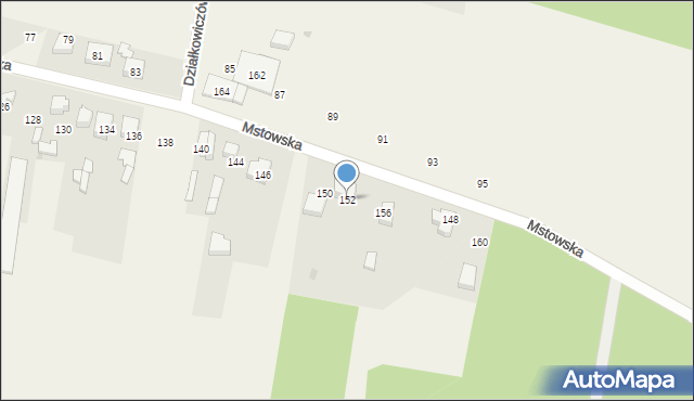Rędziny, Mstowska, 152, mapa Rędziny