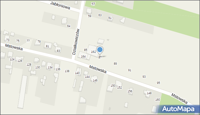 Rędziny, Mstowska, 87, mapa Rędziny