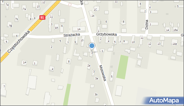 Rudniki, Mstowska, 2, mapa Rudniki