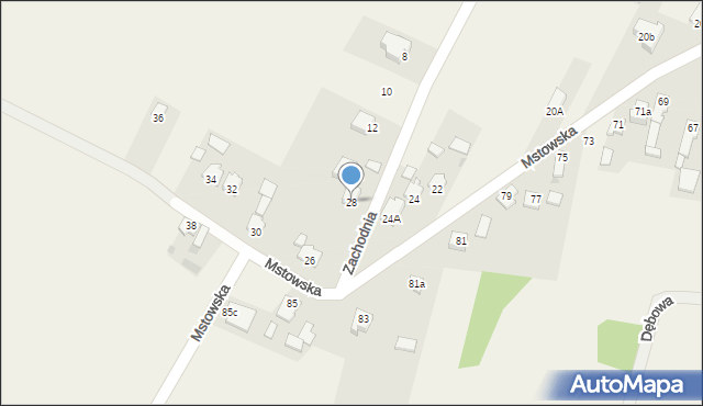 Rzerzęczyce, Mstowska, 28, mapa Rzerzęczyce