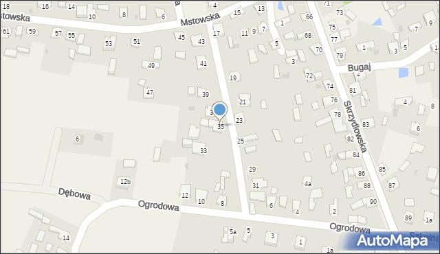 Rzerzęczyce, Mstowska, 35a, mapa Rzerzęczyce