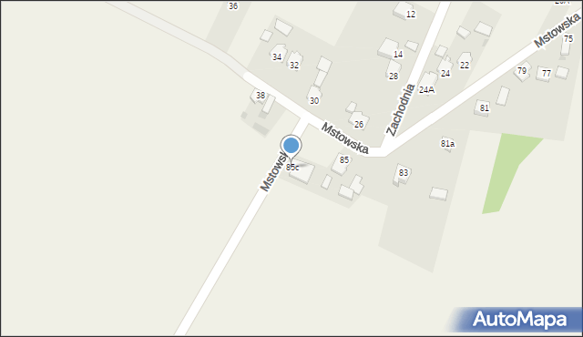 Rzerzęczyce, Mstowska, 85c, mapa Rzerzęczyce