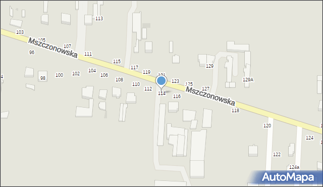 Skierniewice, Mszczonowska, 114, mapa Skierniewic