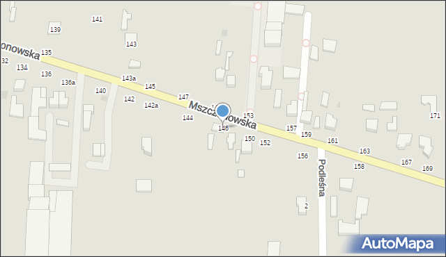 Skierniewice, Mszczonowska, 146, mapa Skierniewic