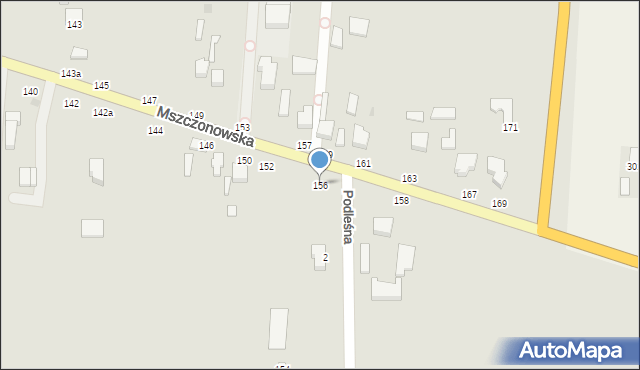 Skierniewice, Mszczonowska, 156, mapa Skierniewic