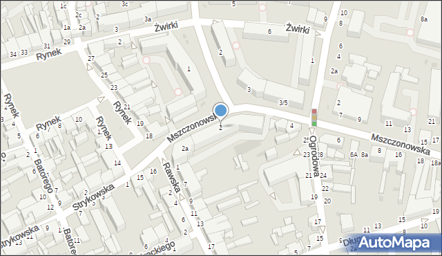 Skierniewice, Mszczonowska, 2, mapa Skierniewic