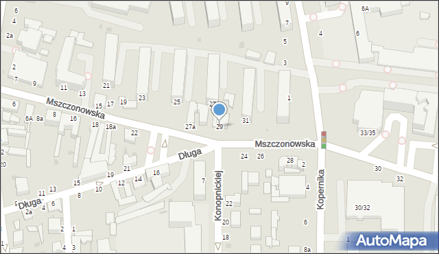 Skierniewice, Mszczonowska, 29, mapa Skierniewic