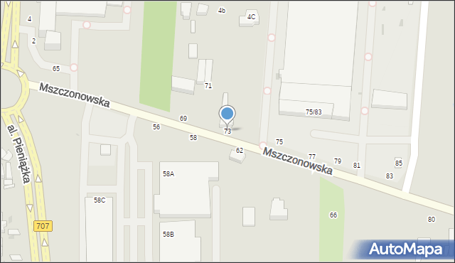 Skierniewice, Mszczonowska, 73, mapa Skierniewic