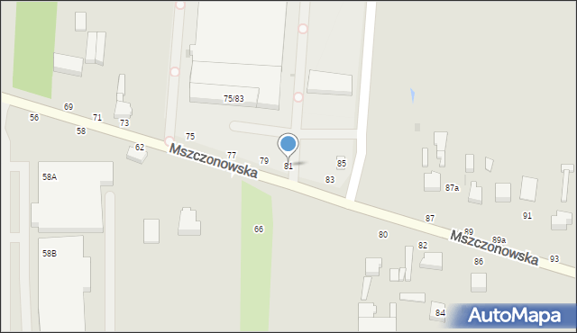Skierniewice, Mszczonowska, 81, mapa Skierniewic