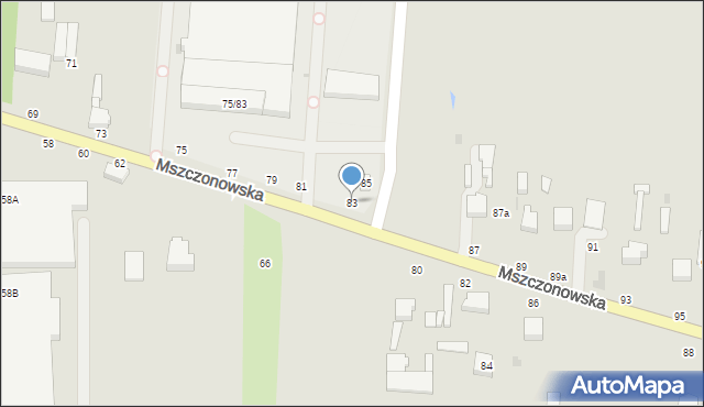 Skierniewice, Mszczonowska, 83, mapa Skierniewic