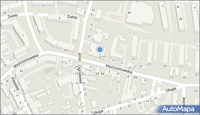 Skierniewice, Mszczonowska, 9, mapa Skierniewic