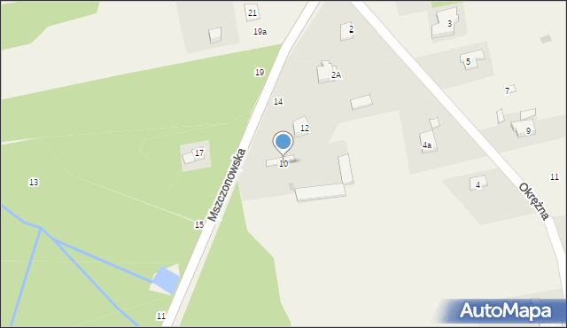 Skuły, Mszczonowska, 10, mapa Skuły