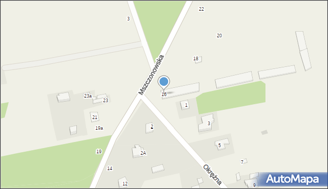 Skuły, Mszczonowska, 16, mapa Skuły