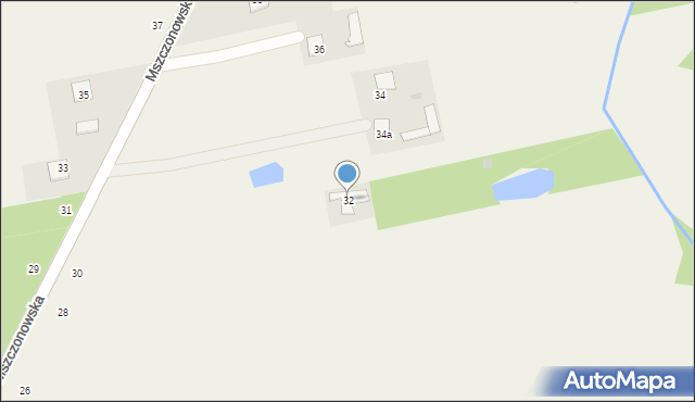 Skuły, Mszczonowska, 32, mapa Skuły