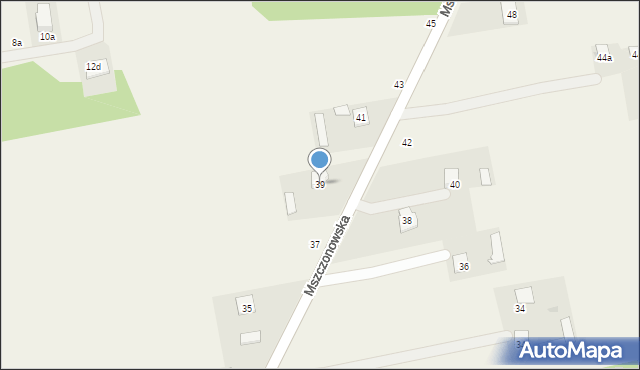 Skuły, Mszczonowska, 39, mapa Skuły