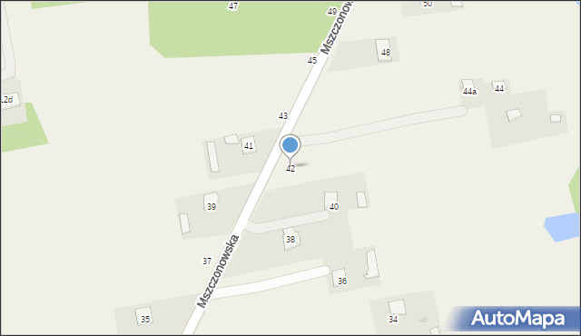 Skuły, Mszczonowska, 42, mapa Skuły