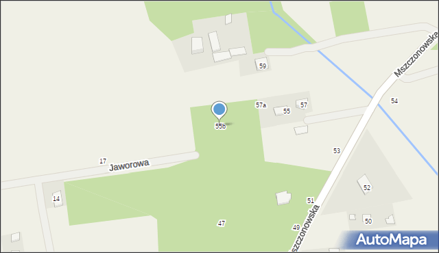 Skuły, Mszczonowska, 55b, mapa Skuły