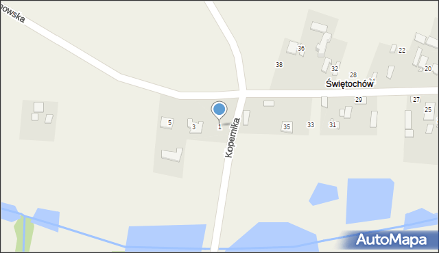 Świętochów, Mszczonowska, 1, mapa Świętochów