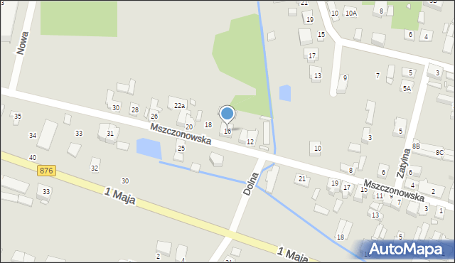 Tarczyn, Mszczonowska, 16, mapa Tarczyn