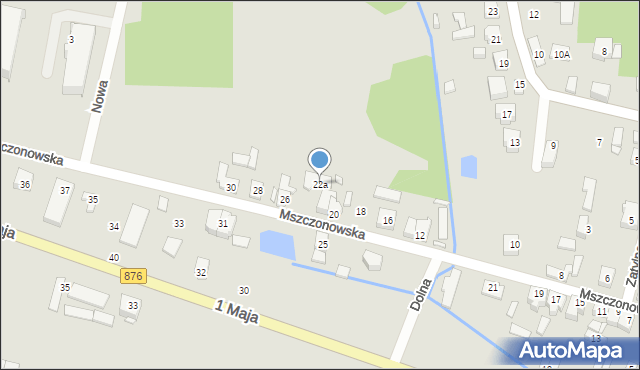 Tarczyn, Mszczonowska, 22a, mapa Tarczyn