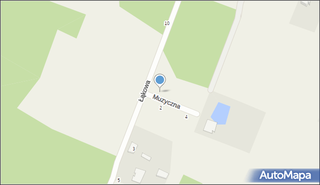 Biała, Muzyczna, 1, mapa Biała