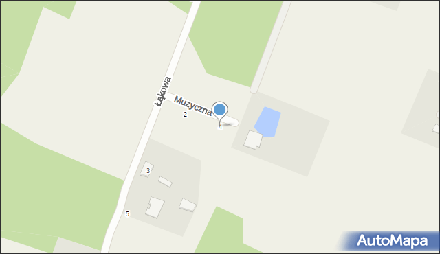 Biała, Muzyczna, 4, mapa Biała