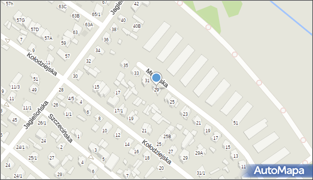 Białystok, Murarska, 29, mapa Białegostoku