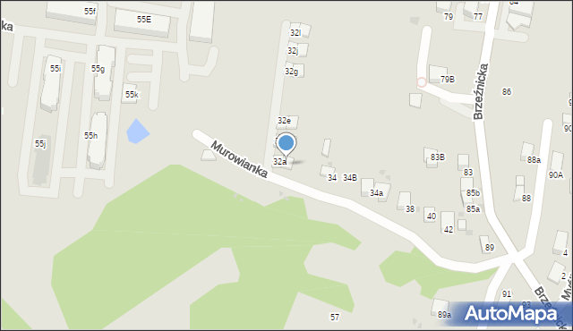 Bochnia, Murowianka, 32b, mapa Bochni