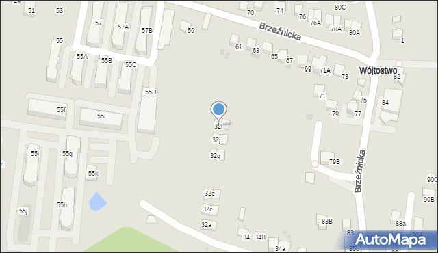 Bochnia, Murowianka, 32l, mapa Bochni