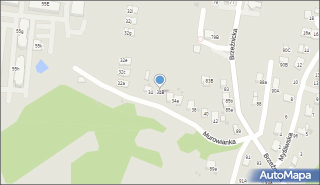Bochnia, Murowianka, 34B, mapa Bochni