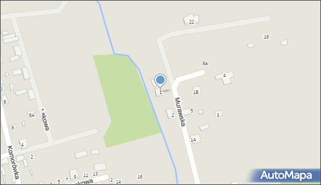 Brok, Murawska, 1, mapa Brok