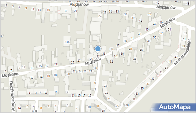 Bytom, Musialika Feliksa, 31, mapa Bytomia