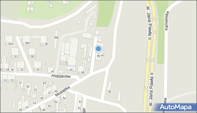 Bytom, Musialika Feliksa, 53, mapa Bytomia