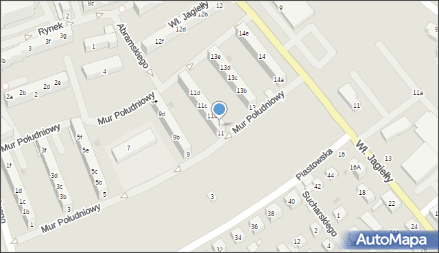 Choszczno, Mur Południowy, 11a, mapa Choszczno