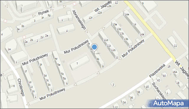 Choszczno, Mur Południowy, 9c, mapa Choszczno