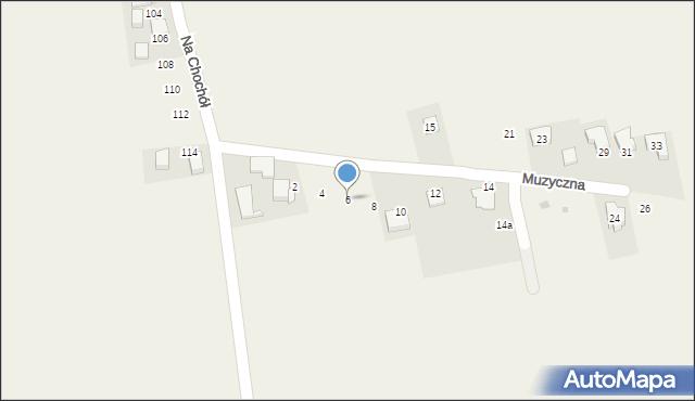 Garliczka, Muzyczna, 6, mapa Garliczka