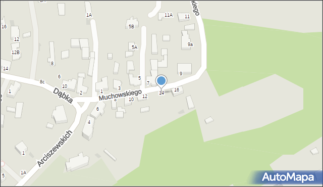 Gdynia, Muchowskiego Antoniego, 14, mapa Gdyni