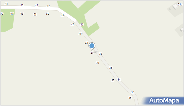 Giebułtów, Muzyczna, 41, mapa Giebułtów