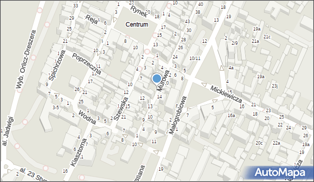 Grudziądz, Murowa, 19, mapa Grudziądza