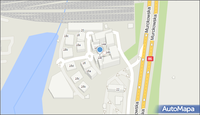 Katowice, Murckowska, 14c, mapa Katowic