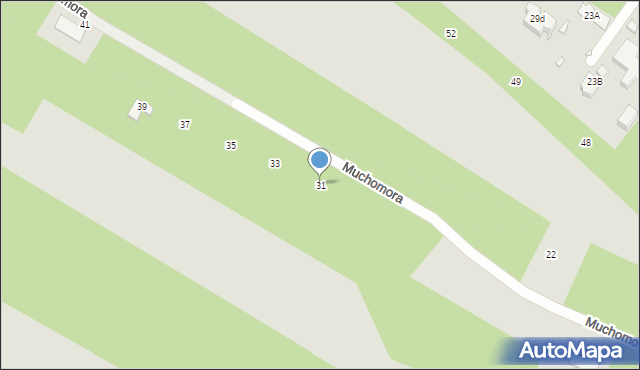 Konstancin-Jeziorna, Muchomora, 31, mapa Konstancin-Jeziorna