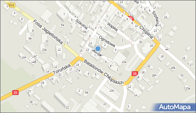 Kowalewo Pomorskie, Murna, 4, mapa Kowalewo Pomorskie