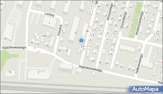 Kraków, Murarska, 3, mapa Krakowa