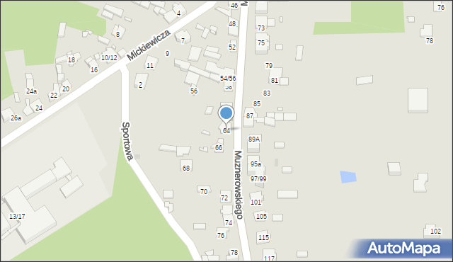 Krzepice, Muznerowskiego Stanisław, ks., 64, mapa Krzepice