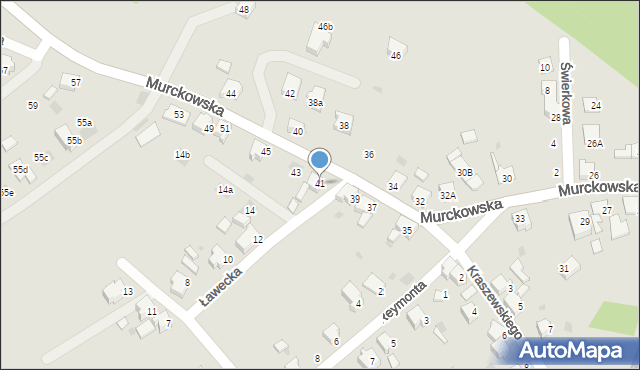 Lędziny, Murckowska, 41, mapa Lędziny