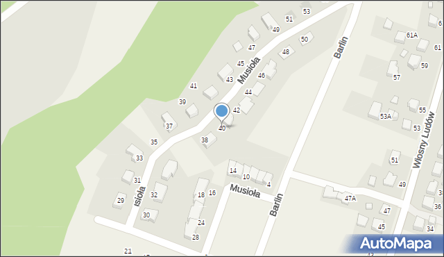 Marklowice, Musioła Pawła, 40, mapa Marklowice