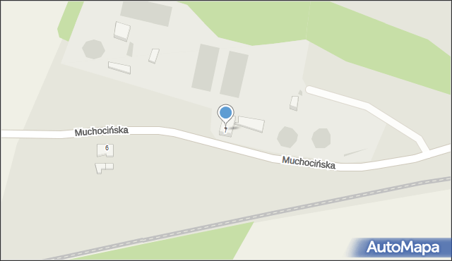 Międzychód, Muchocińska, 7, mapa Międzychód