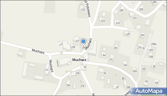 Mucharz, Mucharz, 106, mapa Mucharz