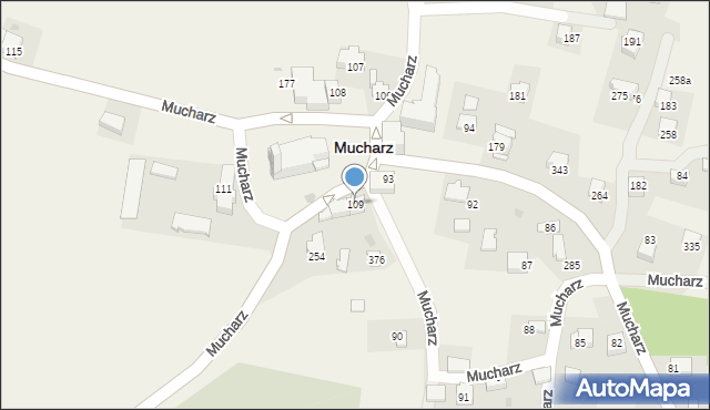 Mucharz, Mucharz, 109, mapa Mucharz